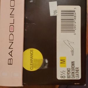 Bandolino BDYOKO Dark Brown Leather Heals